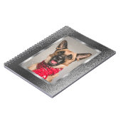 Carnet Spiral en argent métallique personnalisé ph (Côté gauche)