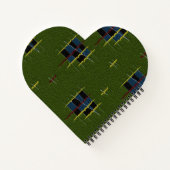 Carnet Spiral En Forme De Coeur De Branche D'Olive (Dos)