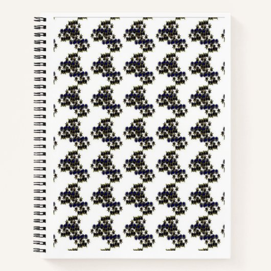 Carnet Spiral En Noir Et Blanc (Devant)