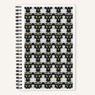 Carnet Spiral En noir et blanc 5,5'' x8,5'''