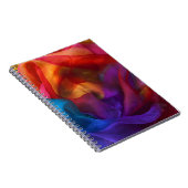 Carnet spiral en soies colorées (Côté Droit)