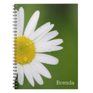 Carnet Spiral Fleur Petite Faisée Simple