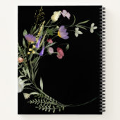 Carnet Spiral Fleur sauvage personnalisé (Dos)