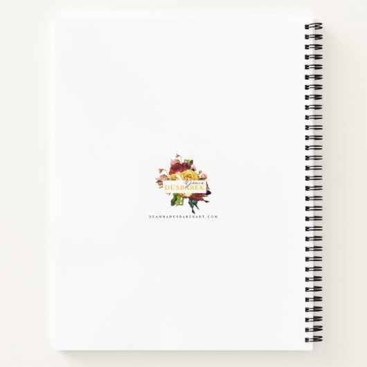 Carnet Spiral Fleuri (Dos)