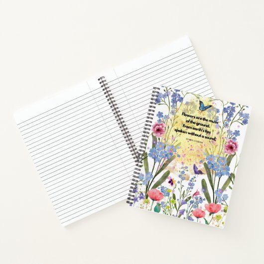 Carnet Spiral Fleuri (Intérieur)