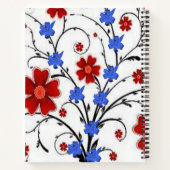 Carnet spiral floral (Dos)