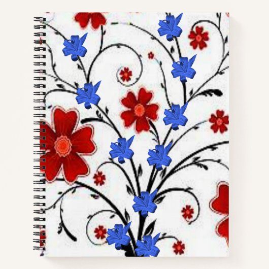 Carnet spiral floral (Devant)