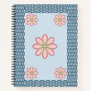 Carnet spiral floral
