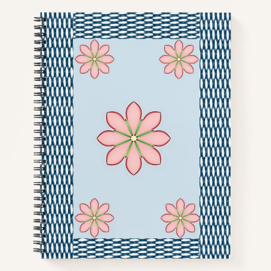 Carnet spiral floral (Devant)