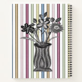 Carnet spiral floral (Dos)