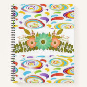 Carnet spiral floral (Devant)