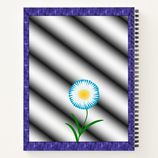 Carnet spiral floral (Dos)