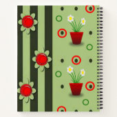 Carnet spiral floral (Dos)