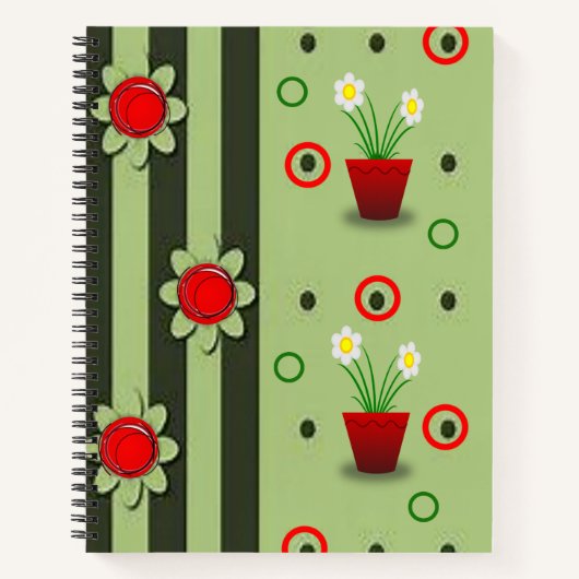 Carnet spiral floral (Devant)