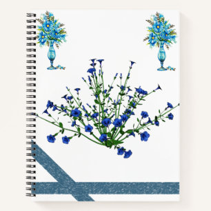 Carnet spiral floral