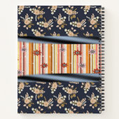 Carnet spiral floral (Dos)