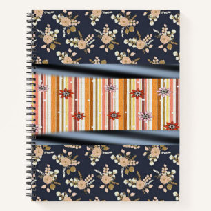 Carnet spiral floral