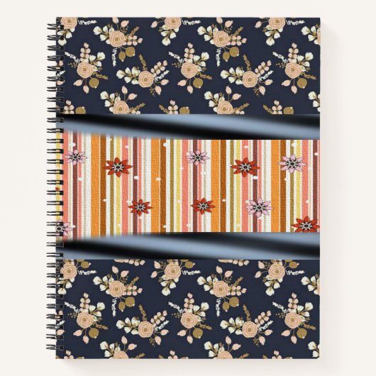 Carnet spiral floral (Devant)