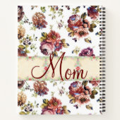 Carnet spiral floral (Dos)