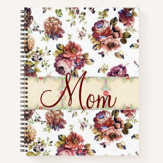 Carnet spiral floral (Devant)