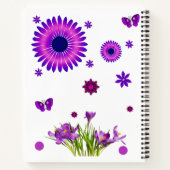 Carnet spiral floral (Dos)