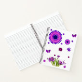 Carnet spiral floral (Intérieur)