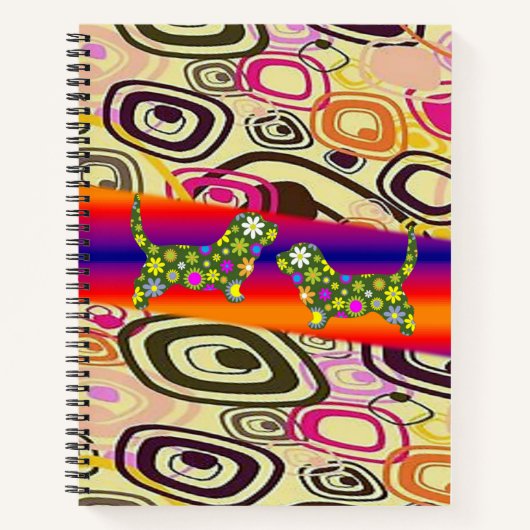 Carnet spiral floral (Devant)