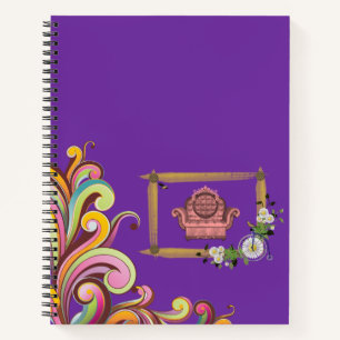 Carnet spiral floral