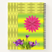 Carnet spiral floral (Dos)