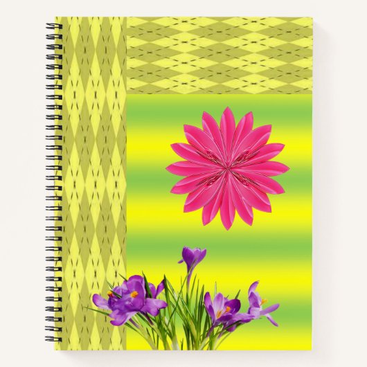 Carnet spiral floral (Devant)
