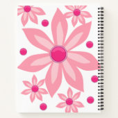 Carnet spiral floral (Dos)