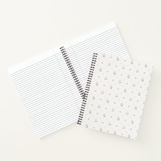 Carnet spiral floral dainty (Intérieur)