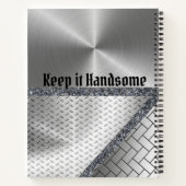 Carnet Spiral Gardez-le beau gris (Dos)