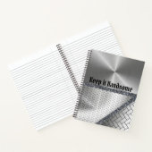 Carnet Spiral Gardez-le beau gris (Intérieur)