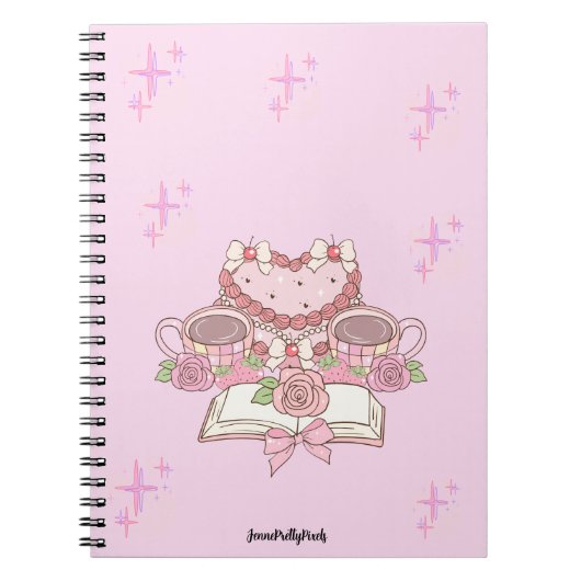 Carnet Spiral Gâteau Rose (Devant)