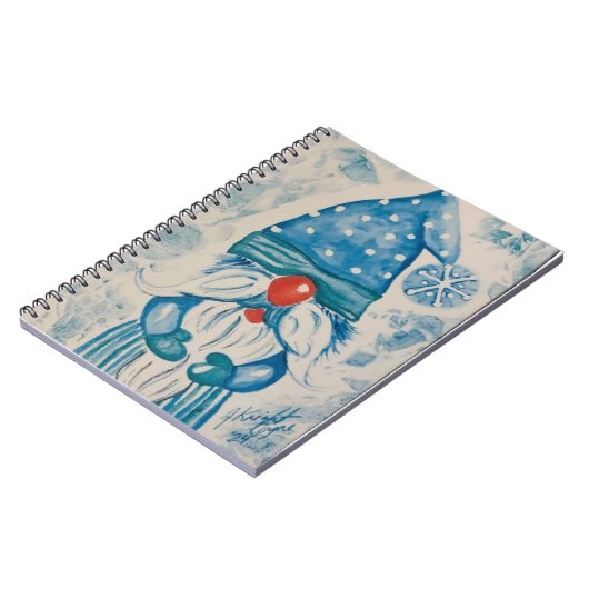 Carnet Spiral Gnome Frosté (Côté gauche)