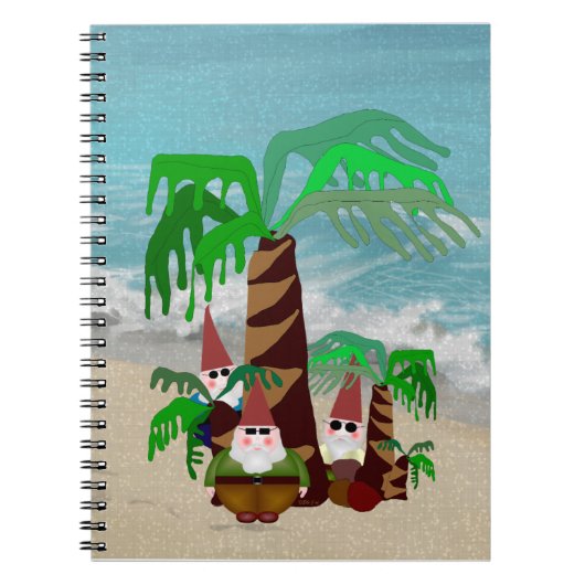 Carnet Spiral Gnomes Beach (Devant)
