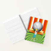 Carnet Spiral Golfer Balls de golf Stripe (Intérieur)
