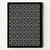 CARNET spiral GOTHIQUE 8,5 x 11 / Noir (Dos)