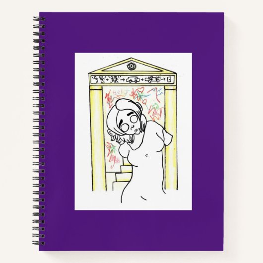 Carnet Spiral Grec Surreal Ancien (Devant)