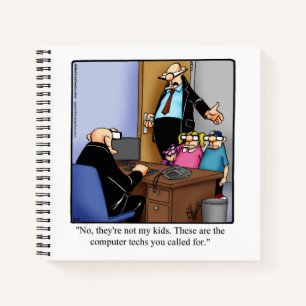 Carnet Spiral Humour technologique