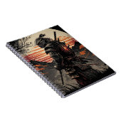 Carnet spiral imprimé Samurai (Côté Droit)