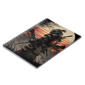 Carnet spiral imprimé Samurai (Côté gauche)
