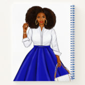 Carnet Spiral Inspiré par Zeta Phi Beta (Dos)