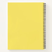 Carnet spiral jaune couleur Crayon (Dos)