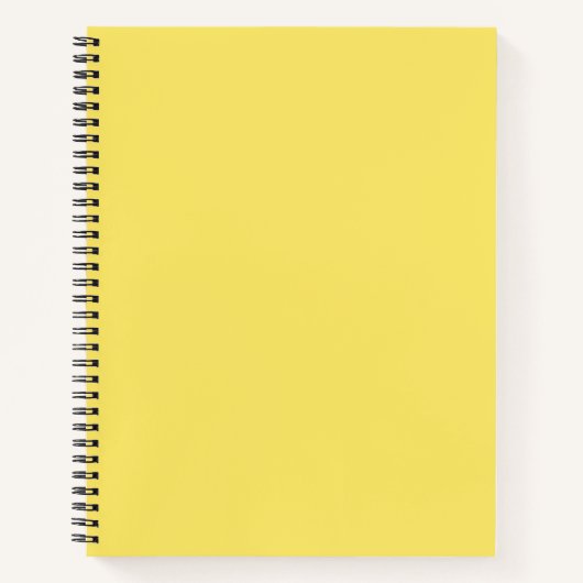 Carnet spiral jaune couleur Crayon (Devant)