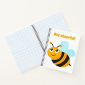 Carnet spiral joyeux aux abeilles (Intérieur)