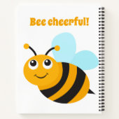 Carnet spiral joyeux aux abeilles (Dos)