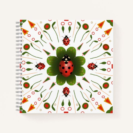 Carnet Spiral Ladybug 8,5" X 8,5" (Devant)
