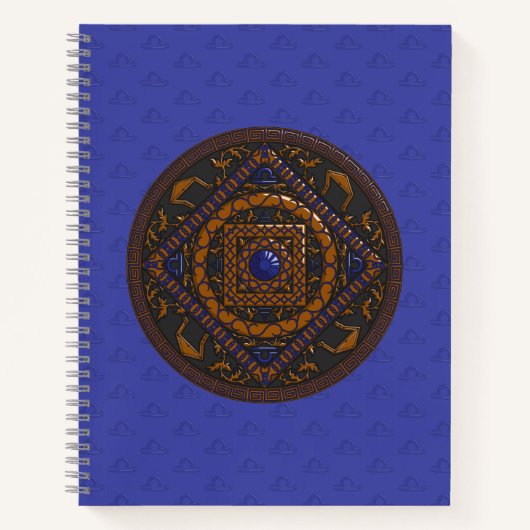 Carnet Spiral Libra Mandala (Devant)